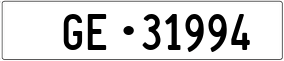 Trailer License Plate